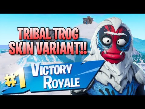 new tribal trog variant 13 elims fortnite battle royale gameplay - trog fortnite skin styles
