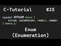 C-Programmierung #25 - enum (Enumeration) für vordefinierte Werte