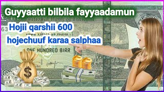 Qarshii 600 Guyyati Argachu Yoo Ni Barbaada Taee Kun Sin Darbiinclipclaps New Big Update