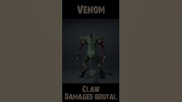 Venomclaw Damaged Brutal 360 #character #rogerkint #3d #animation #gaming #unity #unreal #venom