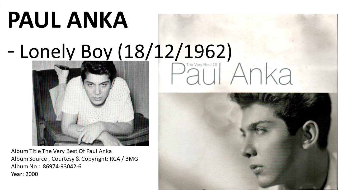 PAUL ANKA- Lonely Boy (18/12/1962) - YouTube
