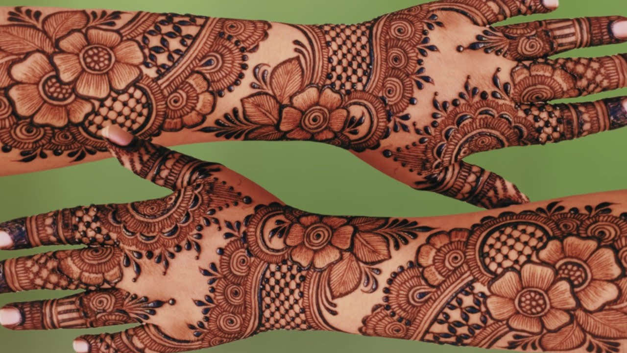 Latest Stylish Bridal BackHand Easy Mehandi Design/Beautiful full hand Dulhan Mehndi/Simple Mehandi