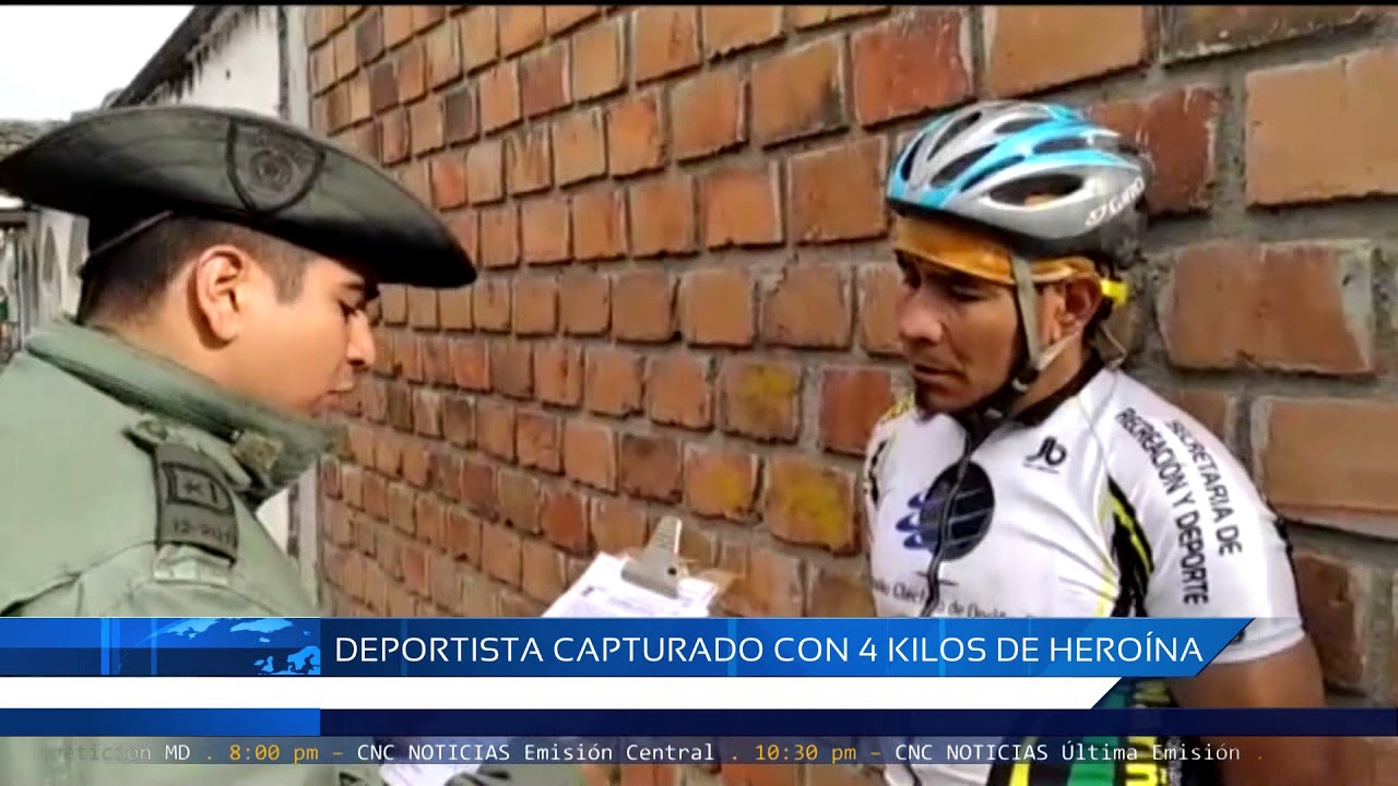 CNC NOTICIAS  - (Ipiales) Deportista capturado con 4 Kilos de Heroína