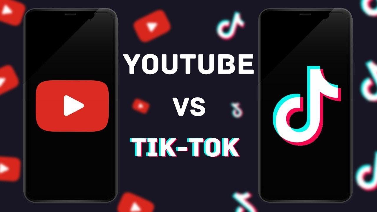 Почему в тик токе 0. Youtube тик ток. Тик ток vs ютуб. Тик ток против ютуба. Тик ток сцена.