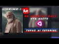 Topaz Ai 4k quality tutorial |Like me VTR EDITS | After effect || CC || Full tutorial 