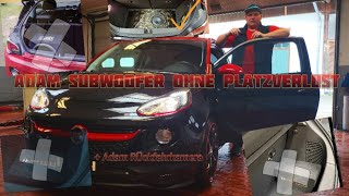 Adam unsichtbarer Subwoofer 100% ohne Platzverlust + Rückfahrkamera Dab+ Car Play Androit Auto