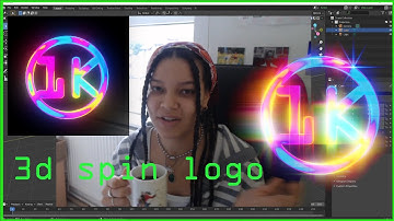 3D SPINNING IRIDESCENT LOGO in Blender [Tutorial]