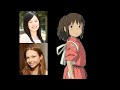 Anime voice comparison chihiro ogino spirited away