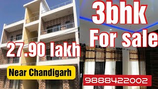 3bhk  flats for sale near Gillco valley sec 127 Mohali near Chandigarh 27.90 lakh only 9888422002