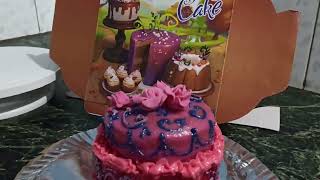 Venila Cake Icingcake Cream Layerlight Pink Rose Topper Cake With Fondant Topper