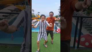 Mom OR Dad‼️ Motorcycle and Cat Dancing😂😱 | JJaiPan #Shorts