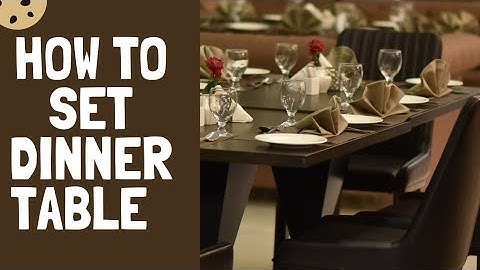 Learn How to Set a Formal Dinner Table | Dinner Table Setup in 5 minutes  | By Sandi Food Gallery