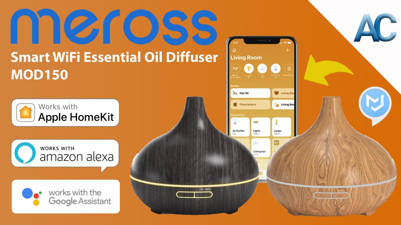 Meross Smart WiFi Essential Oil Diffuser | Nuova versione compatibile anche con Apple HomeKit!