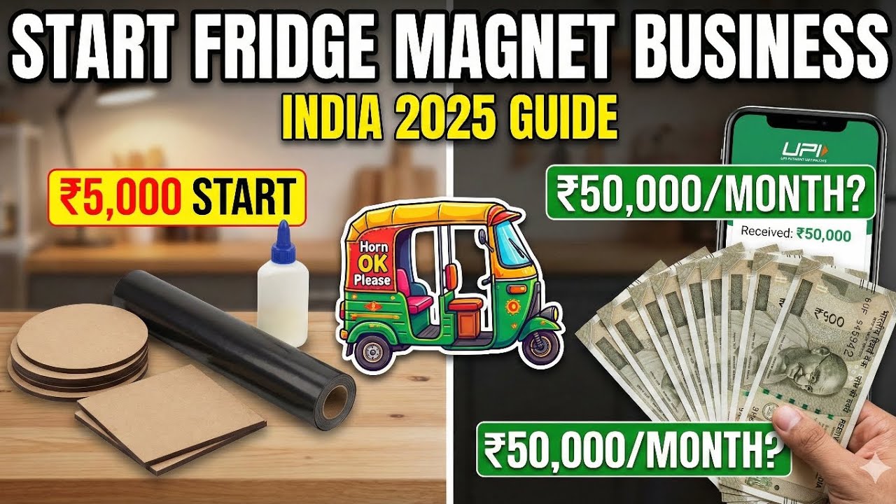 How to Start a Fridge Magnet Business in India in 2025 | Low Investment | Step-By-Step Guide