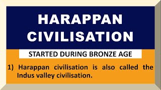 10 Lines on Harappan Civilisation in English | Few Lines on Harappan civilisation