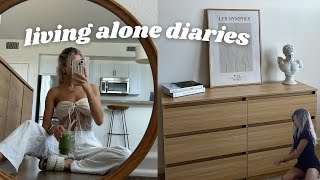 living alone diaries | building new office furniture &amp; organizing the apartment