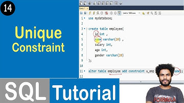 #14 Unique Constraint in SQL | SQL Tutorial