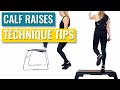 Calf Raises Technique Tips - Straight &amp; Bent Knee Calf Raises