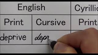 English cursive writing versus Russian cursive writing Net Worth