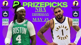 CELTICS vs PACERS GAME 2 | PRIZEPICKS TODAY | Thursday May 23 2024 | BEST BASKETBALL DFS PICK'EM