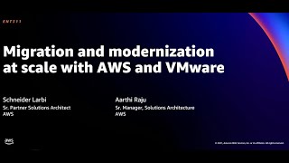 AWS re:Invent 2021 - Migration and modernization at scale with AWS and VMware