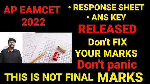 ap eamcet 2022|#apeamcet2022 #eamcet2022 #ap_eamcet_response_sheet #ap_eamcet_results