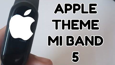 Mi band 5 |Custom Firmware|Apple watch iOS theme|how to flash|