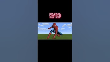 Spiderman Pixel art Rating in Minecraft #minecraft @soulking5964