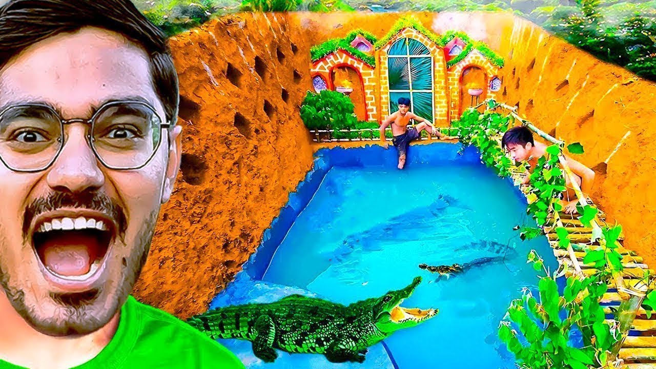 We Made a Secret Swimming Pool Underground😳   100% Real