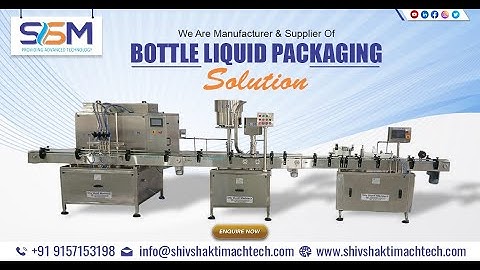 4 Head Servo Liquid Filling and Packaging Line | Filling, Capping & Labeling