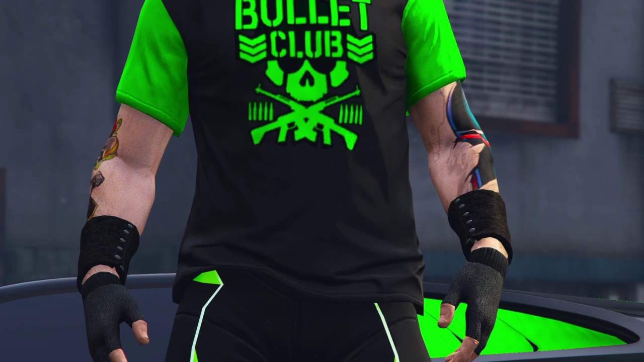 GTA 5 online CONJUNTO MODEADO + COLOR DE CREW VERDE FOSFORESCENTE_PROMO ...