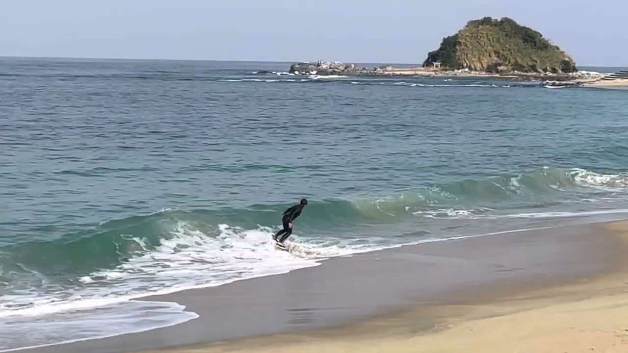 福岡スキムボーダー2025.12.2 先端スキム！