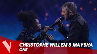 U2 ft Mary J Blige – 'One' ? Christophe Willem + Maysha | Lives | The Voice Belgique Saison 10