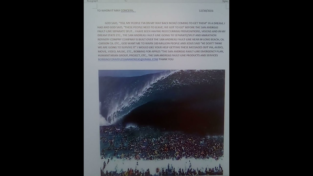 The San Andreas Fault-line Emergency Scuba Gear Mask With Infrared Light Bobbing For Apples