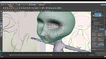 Maya Character Modelling Part 5b   Quad Drawing the head