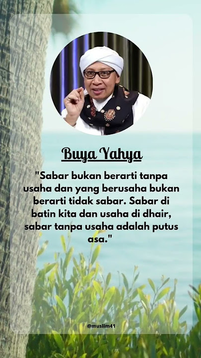 makna sabar #quotes #buyayahya #sabar