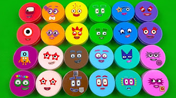 Numberblocks 🏳️‍🌈 Finding HiddenSlime Opening Alphablocks Clay with Mini Circle Colorful! ASMR