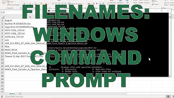 Lijst met bestandsnamen uit mappen in Excel (Windows)