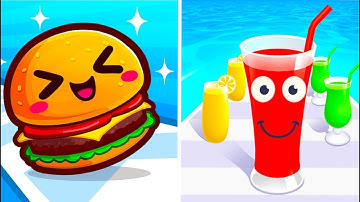 Juice Run Vs Food Run 🥤🥪🥤Satisfying Asmr All New Max UpdateTop Tiktok Gameplay GGH3472