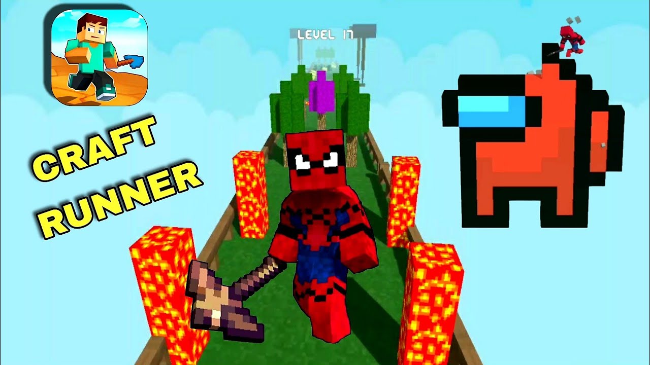 CRAFT RUNNER All Levels Gameplay Walkthrough (iOS,  Android) 😎