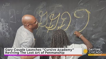 Gary Couple Launches "Cursive Academy" Reviving The Lost Art of Penmanship