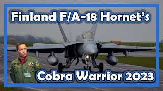 RAF Waddington  Exercise Cobra Warrior 2023  Finland F/A18