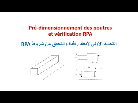 Pré-dimensionnement des poutres et vérification RPA