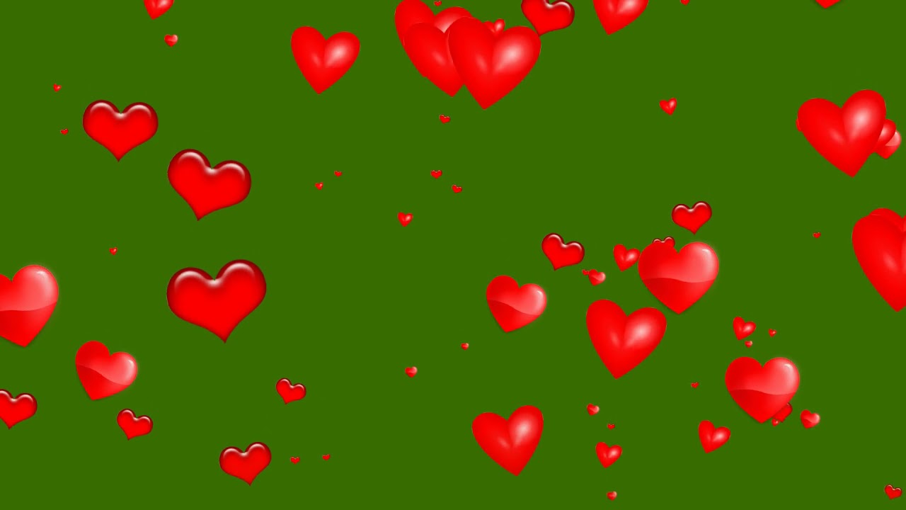 Heart Chroma Key | Green Screen Bakround | Motion background 2020 - YouTube