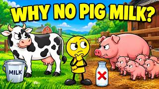 A Pig Makes Milk for 12 Piglets. Where's the Carton
