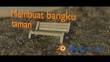 Cara Membuat Bangku Taman 3D Blender 2.92