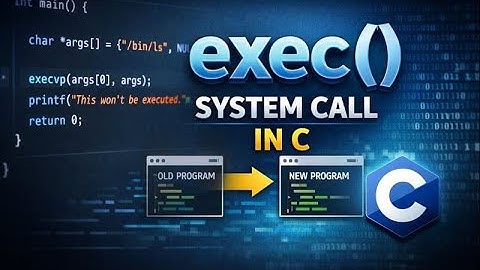 exec() System Call in C | How Programs Replace Themselves