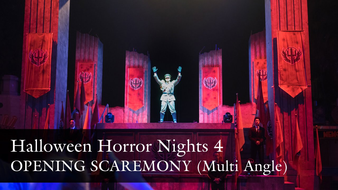 USS HHN4 Opening Scaremony - The Minister of Evil (NEW Multi Angle)
