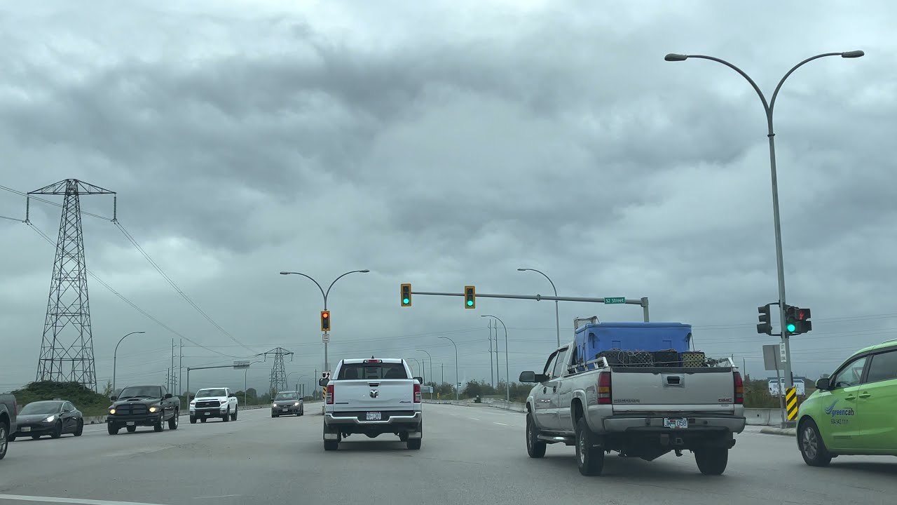 Driving From Tsawwassen BC Ferries Terminal To Richmond BC [4k]