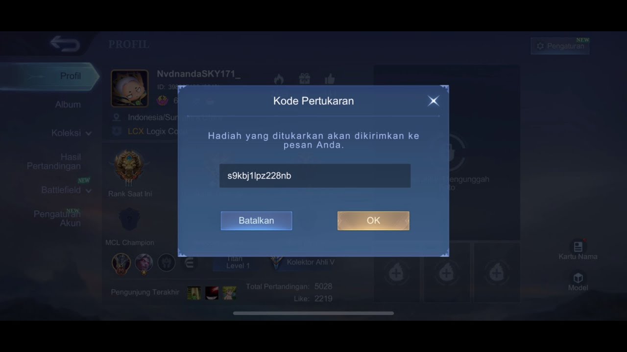 Bagi Bagi Kode Redeem Mobile Legend Terbaru 23 November 2025 - YouTube